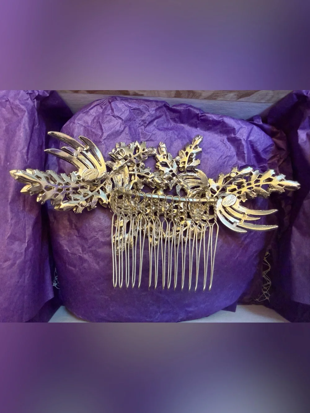 Regina B Stunning Statement Swarovski Crystal  Bridal Hair Comb
